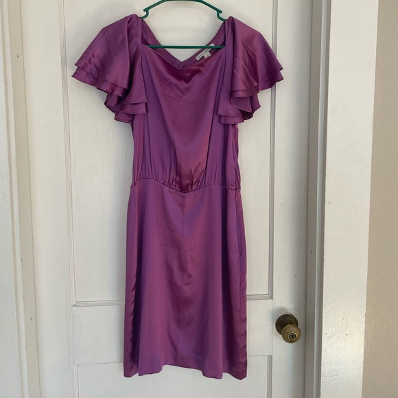 Banana Republic Purple Midi Dress - Picture 1 of 9